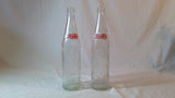 Vintage Pepsi Cola 16 Fl Oz Clear Glass Bottle Set Of Two